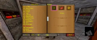 Showing PARALYZE spell icon