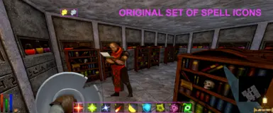Showing my original spell icons reimagined on the HUD