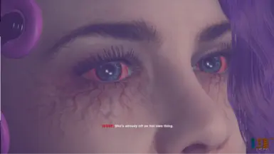 Vamp eyes close up