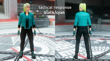 Tactical Response - Black & Cyan