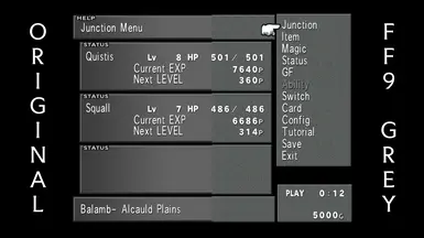 Original vs FF9 Grey