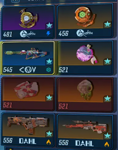 All DLC1 Items