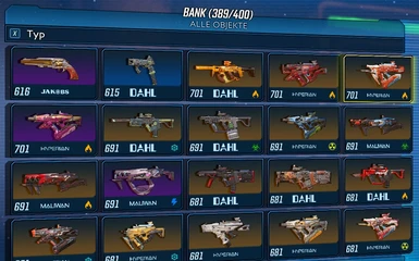 All Text Weapons and Customizations 1-4 at Borderlands - Mods and community