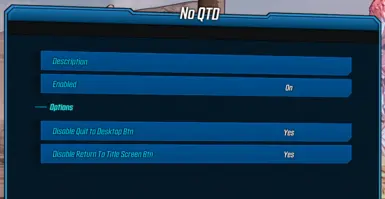 Disable Quit to Desktop