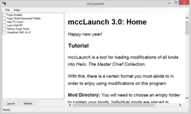 mccLaunch - a concice documented Mod Launcher for Halo MCC