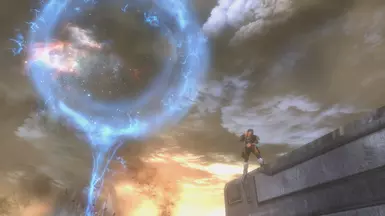 Out of bounds on High Noon, using a hidden platform to stand on intangible scenery.