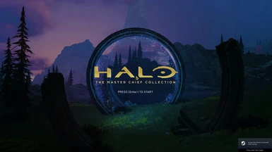 Halo Infinite Title Screen for MCC