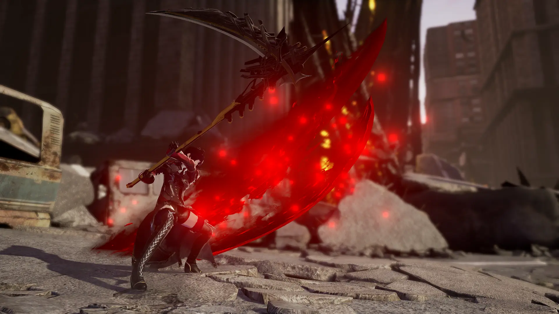 Hunter in Black Scythe - Halberd Replacer at Code Vein Nexus - Mods and ...