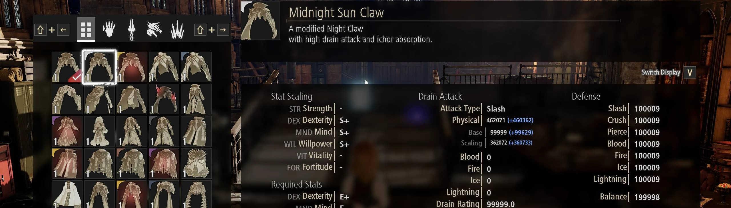 Overpowered Midnight Sun Claw at Code Vein Nexus - Mods and community