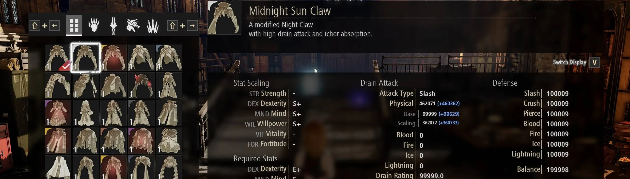 Overpowered Midnight Sun Claw at Code Vein Nexus - Mods and community