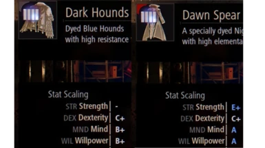 Modified Dark Hound and Dawn Spear