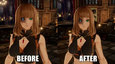 Shorter bangs for long hair