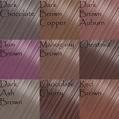 Dark Brown Hair Colors