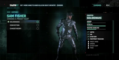 Newly Maxed Out Sneaking Suit