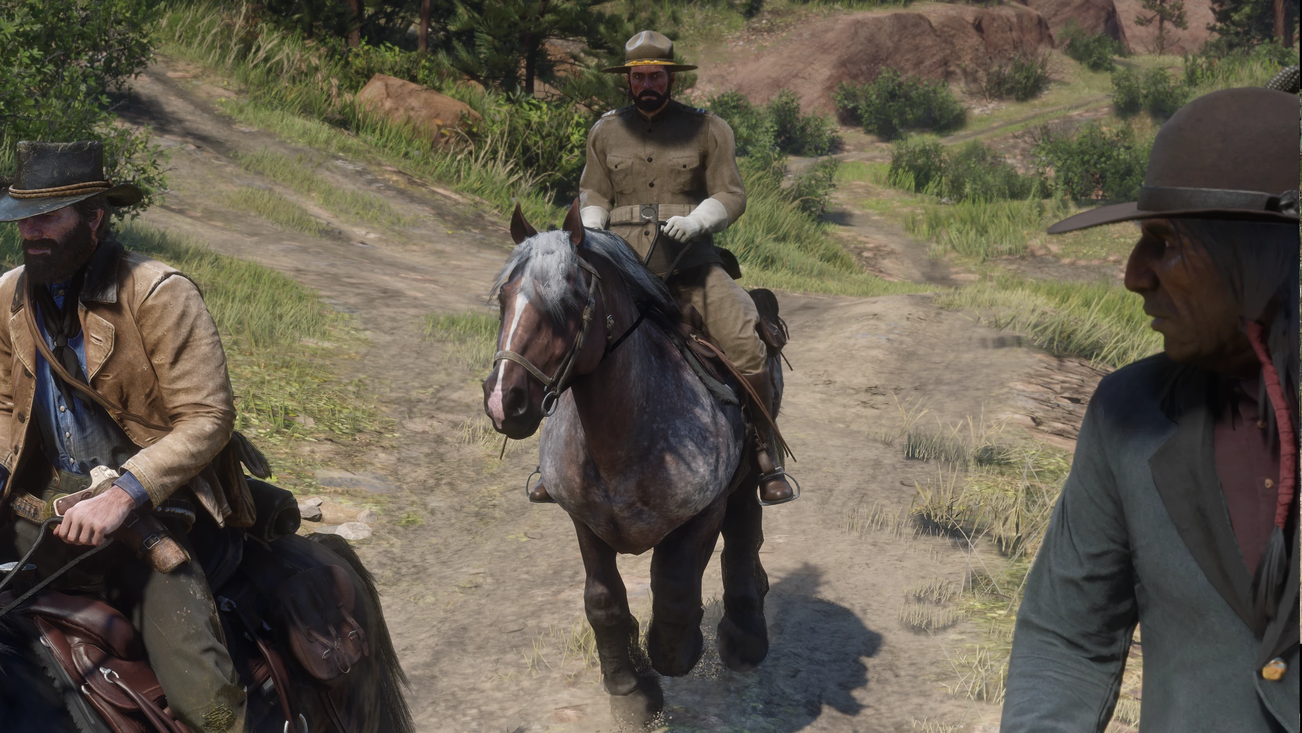 Captain Monroe Khaki Uniform and Correct Rank at Red Dead Redemption 2 ...