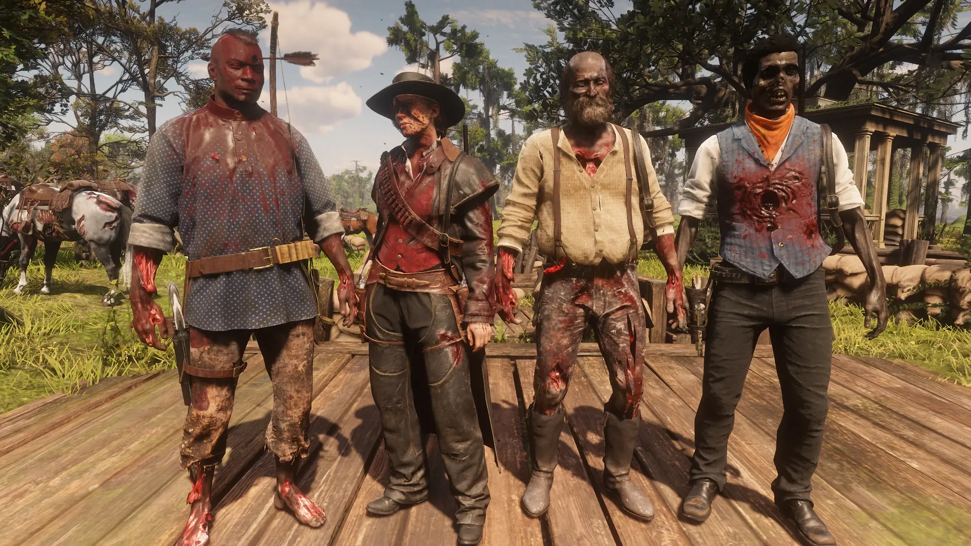 Undead Van der Linde gang at Red Dead Redemption 2 Nexus - Mods and  community