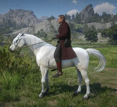 White ver. with pure white mane and tail