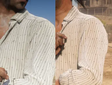 Javier's original shirt on the left and higher res version from Leon on the right.