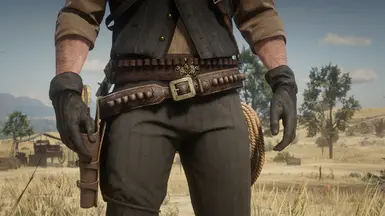 Vanilla Gunbelt and Holster Retexture