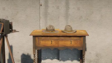 Officers Pattern 1911 Campaign Hat (On Left) (On Right) Officers Pattern 1904 Campaign Hat