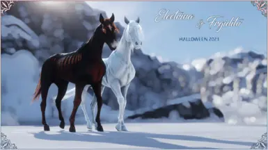Electrina and Frigidito (Halloween Horses 2023)