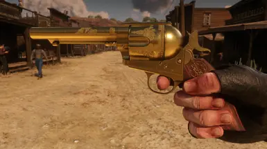 Golden Cattleman Revolver