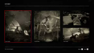 Story menu screenshot