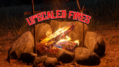 Upscaled Camp Fires and Cook Pots