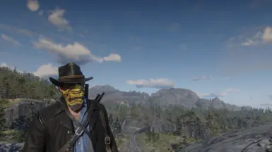 Samurai Gold Mask Bandana