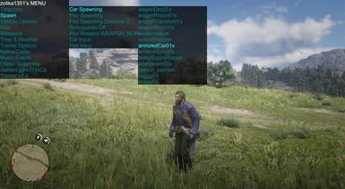 Zolika1351's Redemption 2 Trainer at Red Dead Redemption 2 Nexus Mods and community