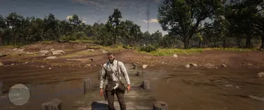 Rolling around in mud