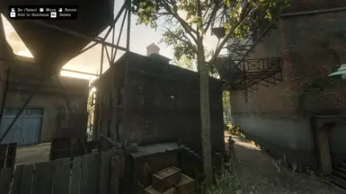 to get to the house you can climb this ladder and jump to the fire escape and climb up to the house