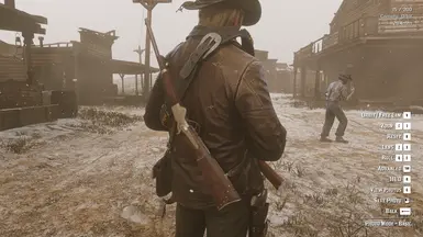 Dark Brown Leather Gunslinger Jacket