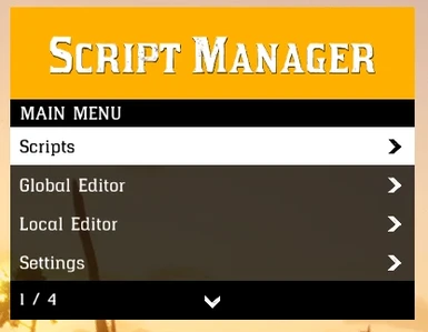 Script Manager at Red Dead Redemption 2 Nexus - Mods and community