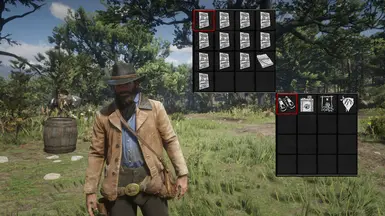 Inventory cleared(only important items were not removed)