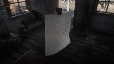 Amanda note - letter to Michael de Santa