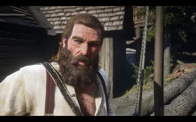 Guarma Bill has longer hair and beard