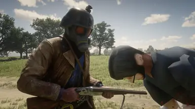 Hunk's gas mask (RE4 REMAKE)