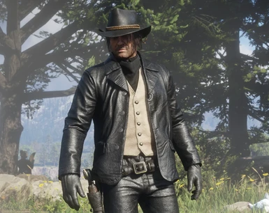 Black leather clothes at Red Dead Redemption 2 Nexus - Mods and community