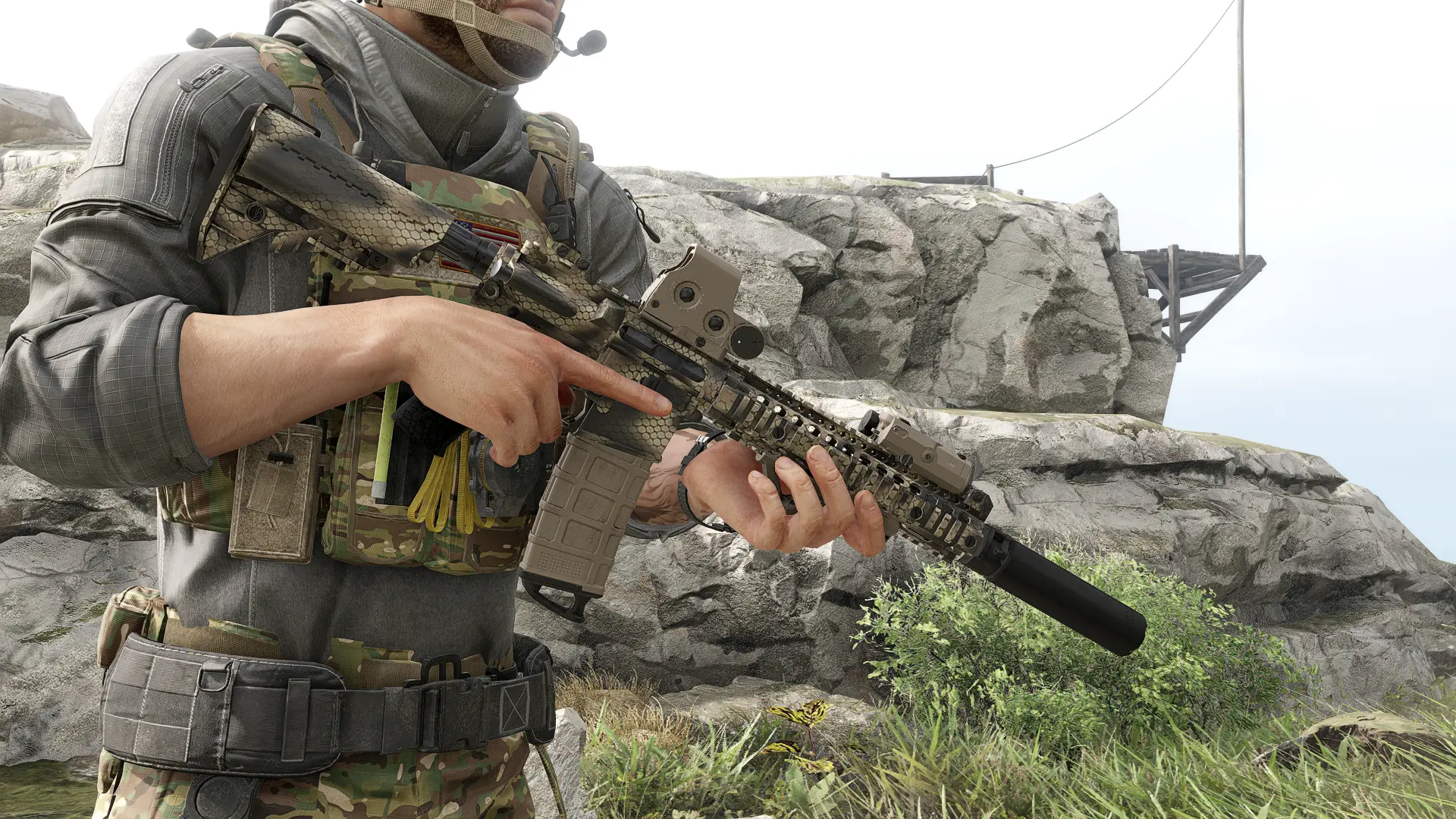 Worn Khaki Netting for Weapons at Ghost Recon Breakpoint Nexus - Mods ...