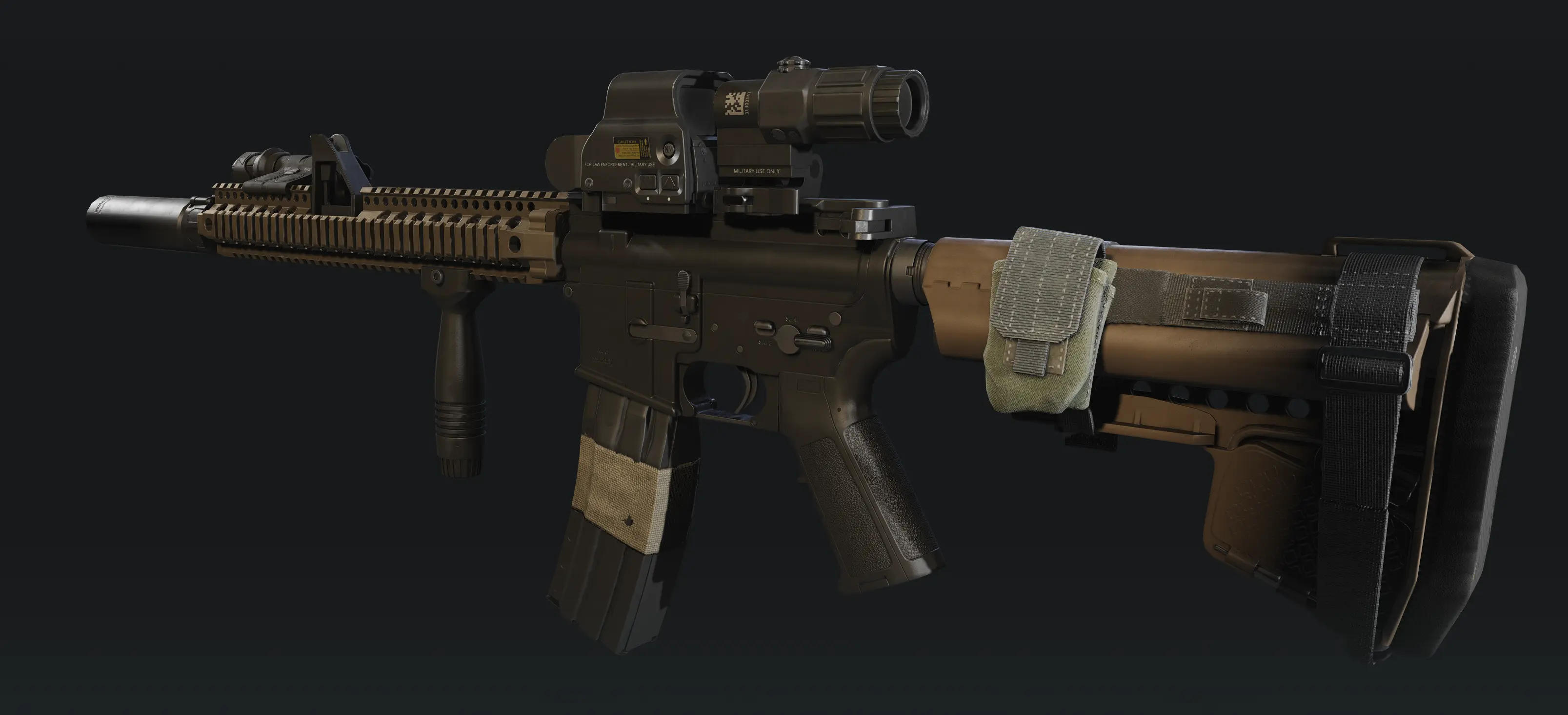 M4a1 Sopmod Block Ii (tanned Handguard And Custom Stock) At Ghost Recon 