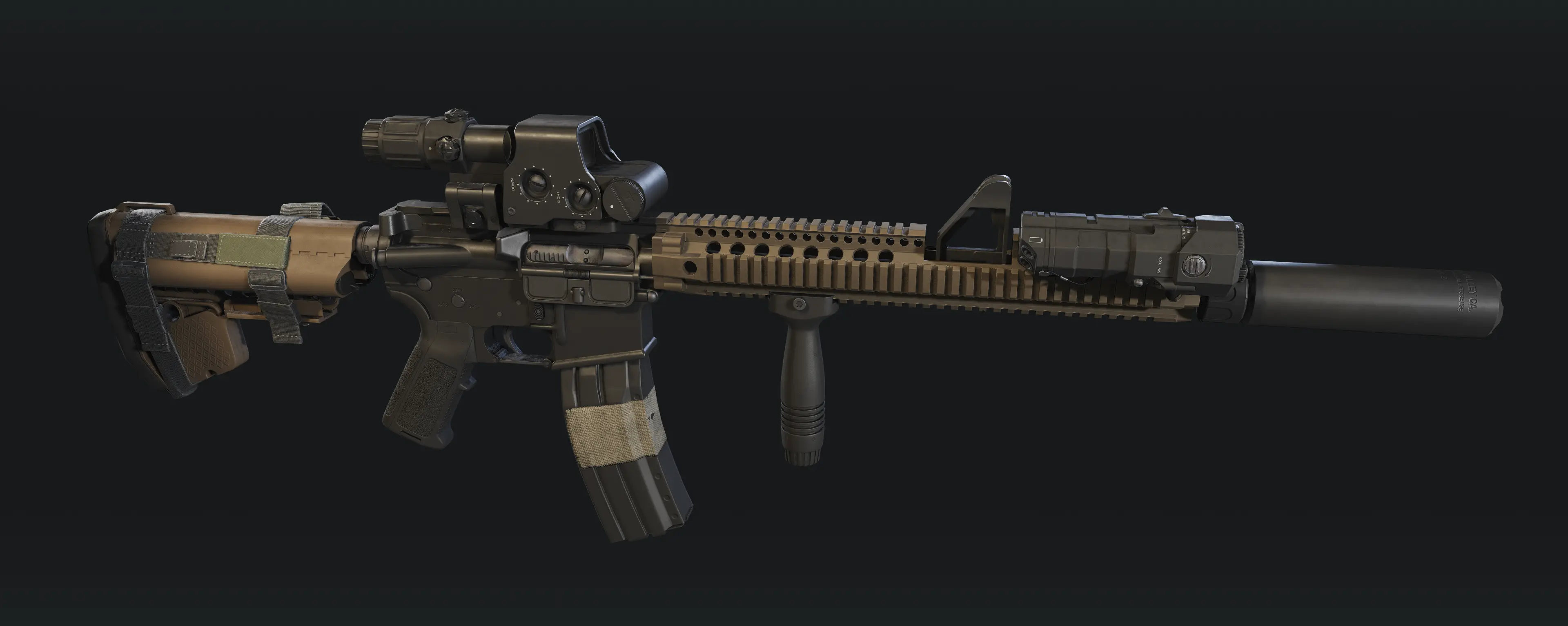 M4A1 SOPMOD Block II (Tanned handguard and custom stock) at Ghost Recon ...