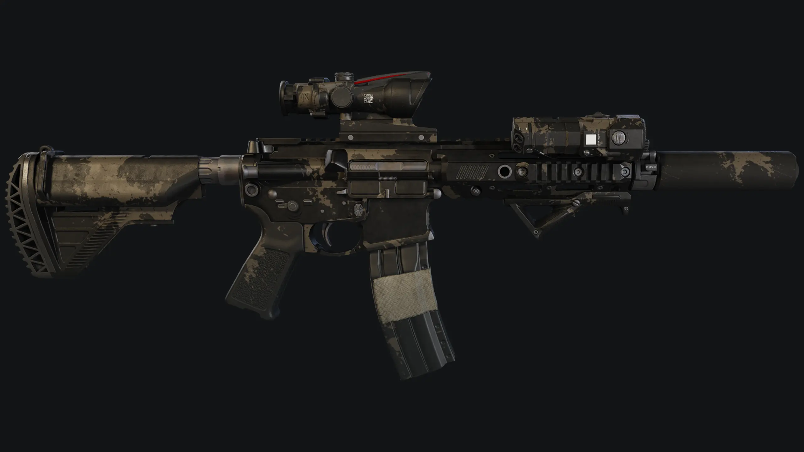 Black Battle worn Camo Replace horrible Looking Cells Camo at Ghost ...