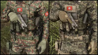 Swiss Armed Forces Taz83 Alpenflage and Taz90 Camouflage Patterns