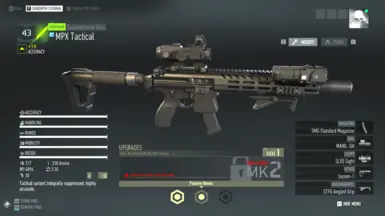 4800.ROF 200.DMG .338 FULL AUTO MPX TACTICLE VARIIANT