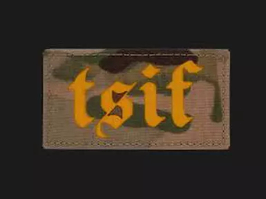 TSIF Multicam Orange Text Patch