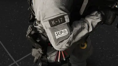 Horizontal White SCP Patch (replaces Sam patch) SCP Patches Pack V1