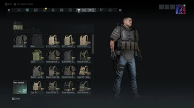 Modifies Blackhawk STRIKE heavy vest