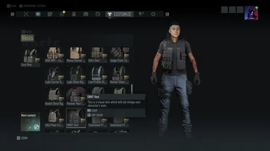 Replaces SWAT vest (FEMALE ONLY)