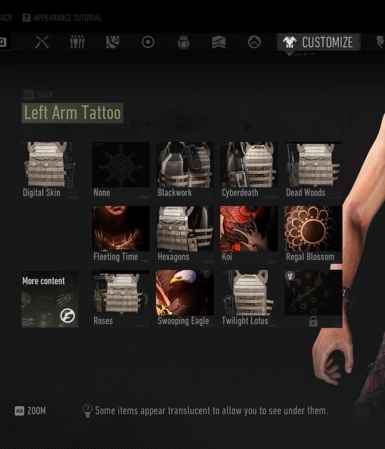 Left Arm Tattoos -->